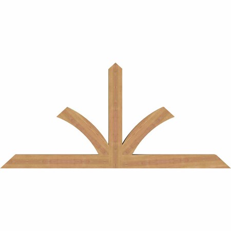 Ekena Millwork Richland Timber Gable Bracket, Western Red Cedar, 60"W x 27"H x 3 1/2"D x 3 1/2"F, 11/12 Pitch GBW060X27X0404RIC00SWR